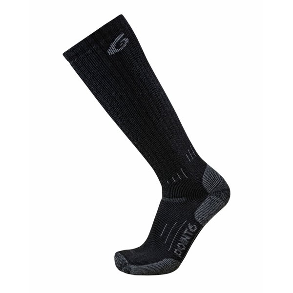 Point6 Arctic Heavy Cushion Over The Calf Socks, Black, Medium, PR 11-0950-204-06